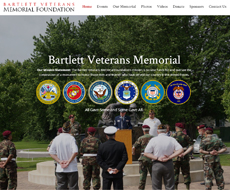 Bartlett Veterans Memorial Website Design