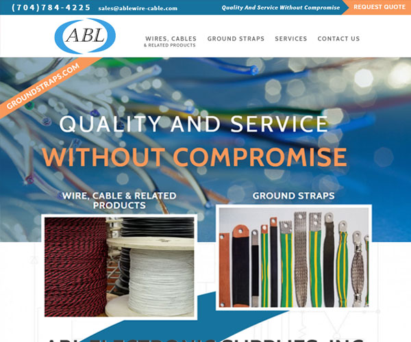 ABL Electronic Supplies Website Design