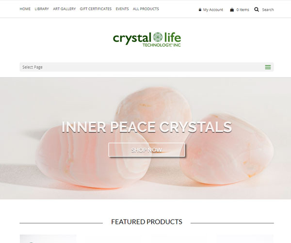 Crystal Life Technology Website Design