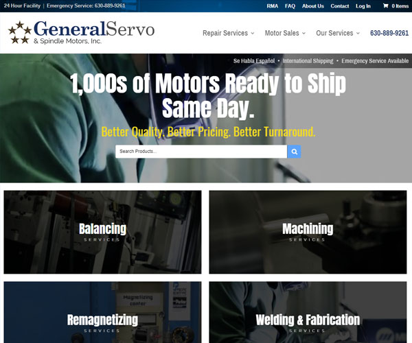 General Servo Website Design