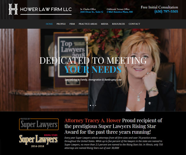 Hower Law Website Design