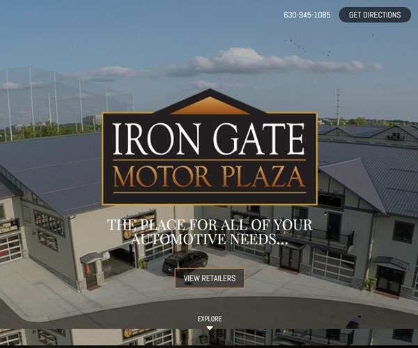 Iron Gate Motor Plaza Website Design