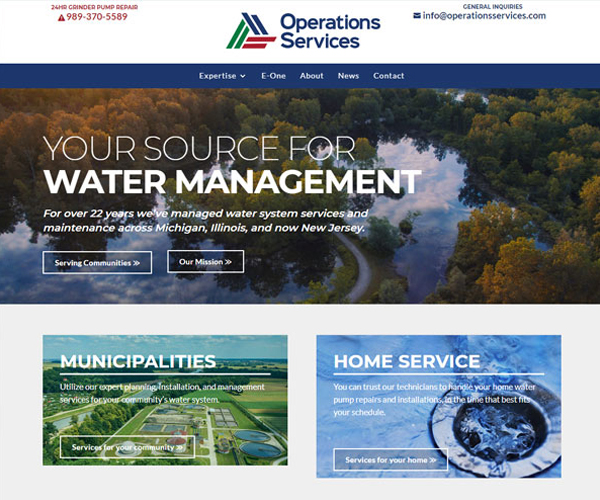 Operations Services Website Design
