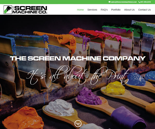 Screen Machine Website Design