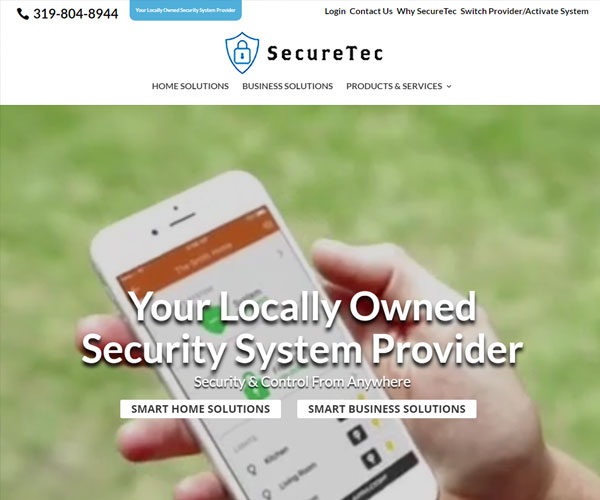 SecureTec Website Design