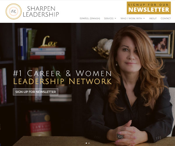 Sharpen Leadership Website Design